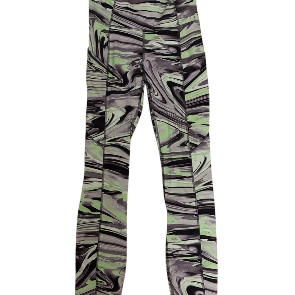 lululemon athletica Marble Swirl Leggings in Green, Black, Gray